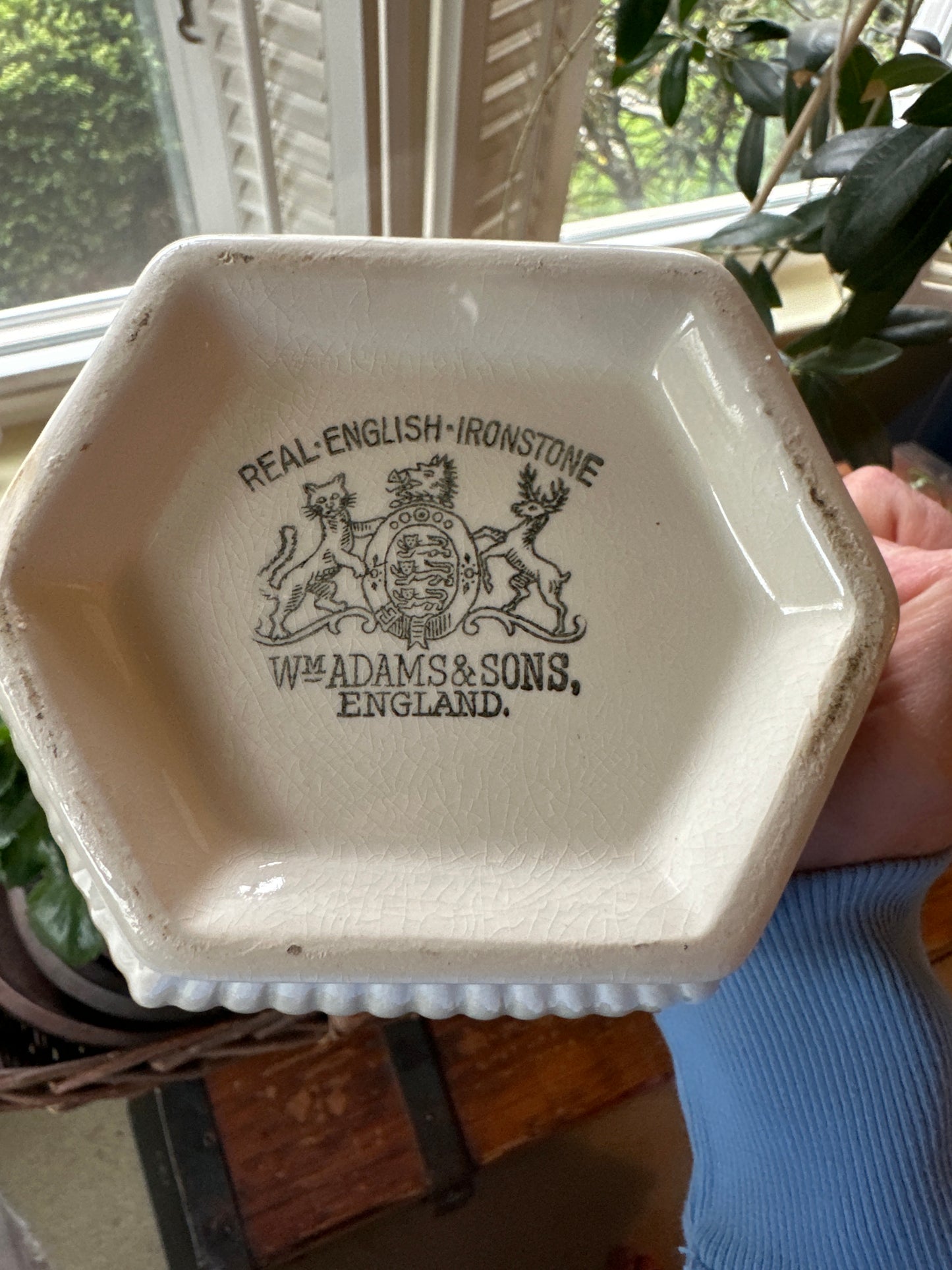 Vintage Wm Adams & Sons Ironstone Pitcher