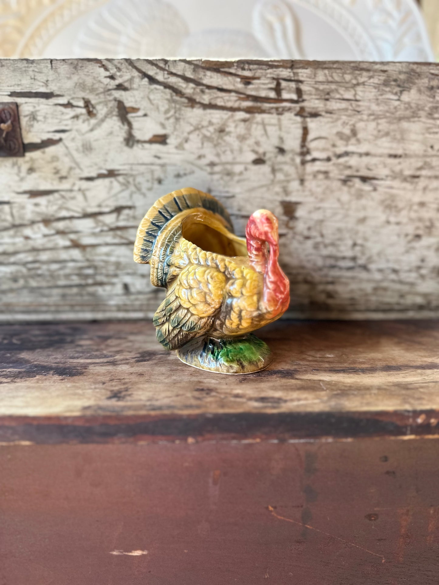 Vintage Napco Turkey Planter