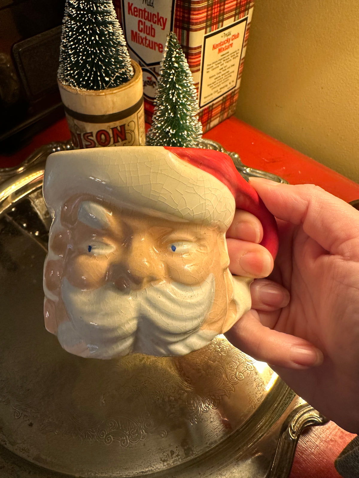 Vintage 1960s Santa Mug