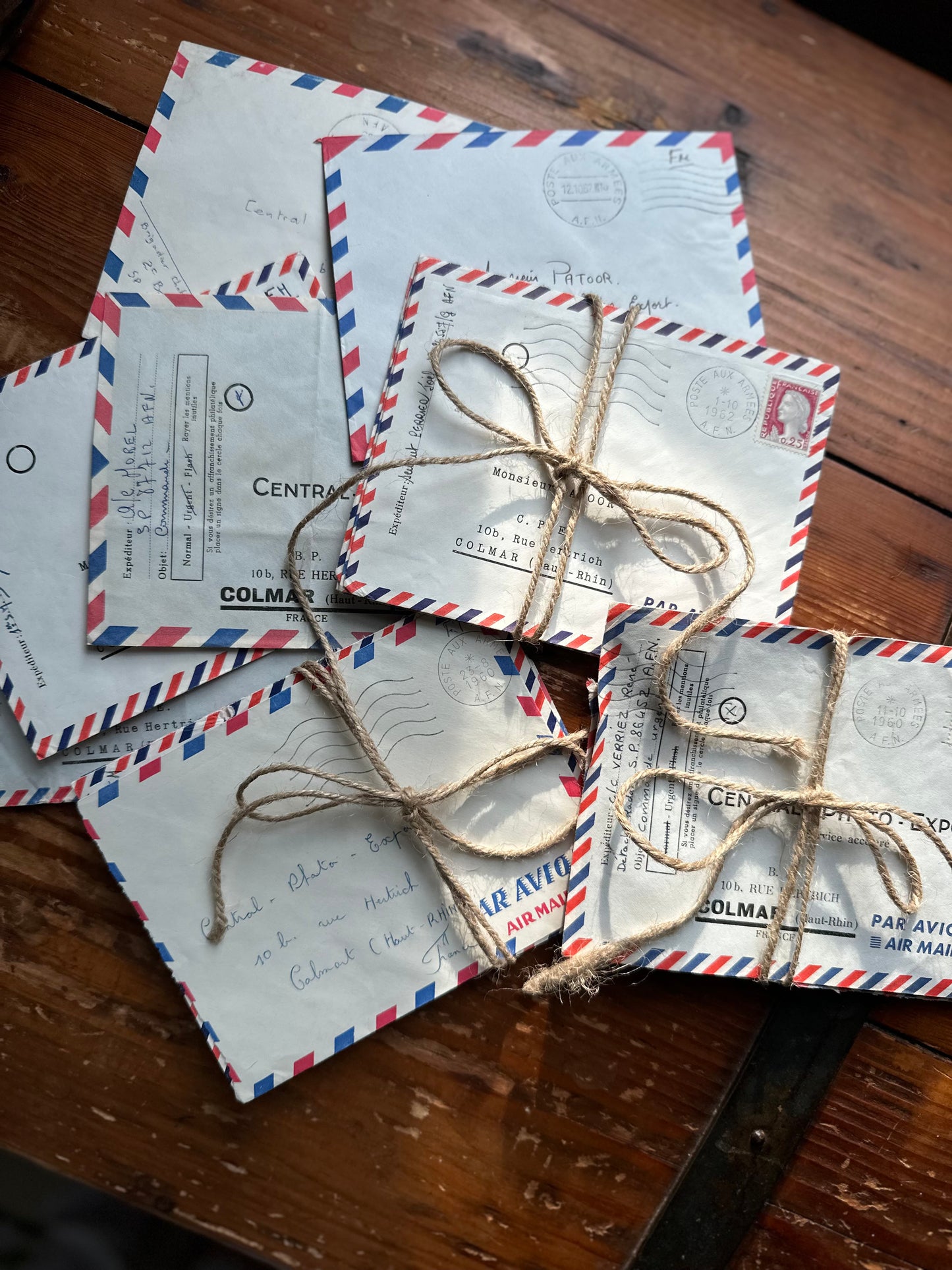 Vintage French Airmail Envelope Bundles
