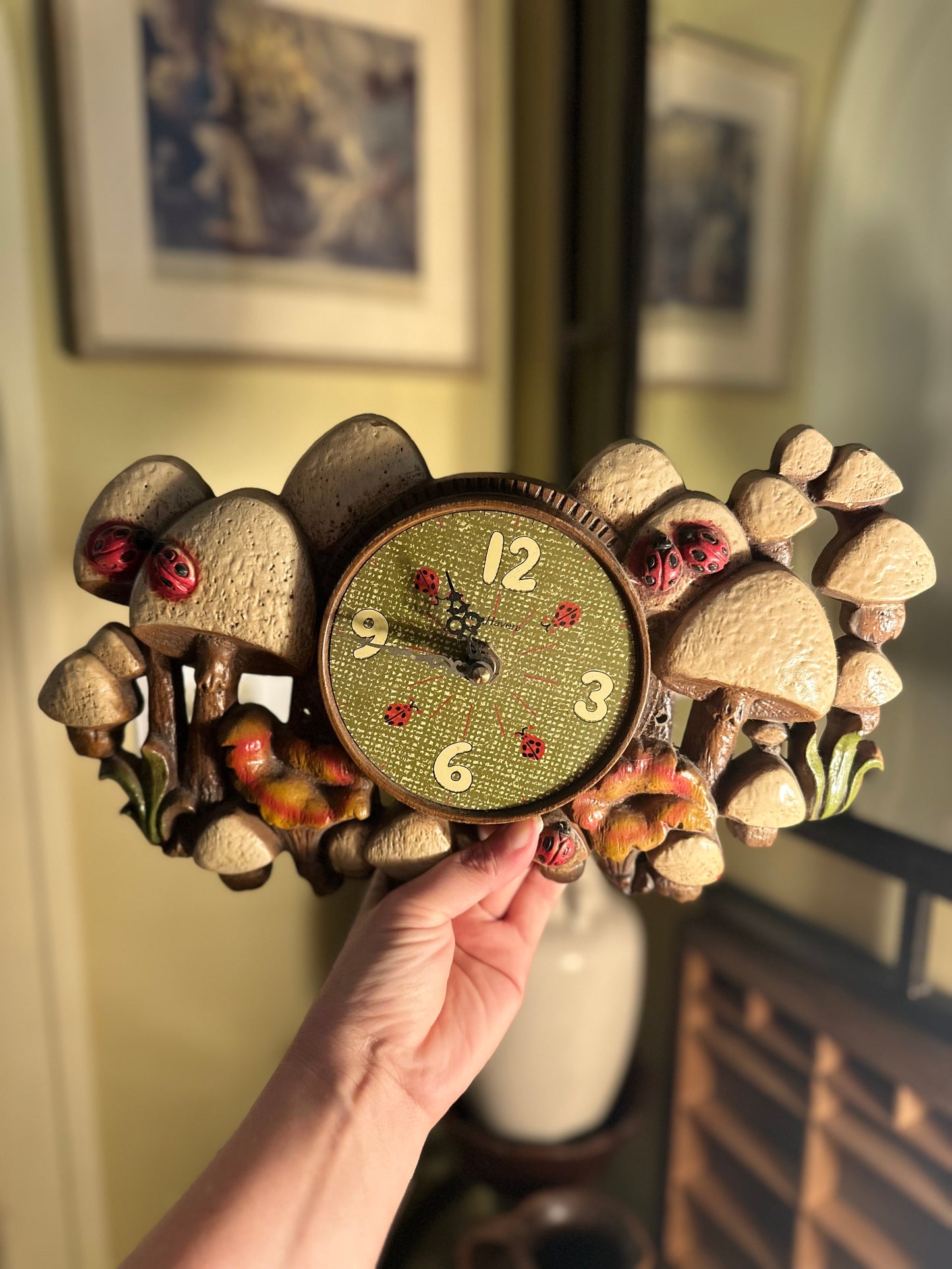 Vintage Burwood Chanterelle Wall Clock