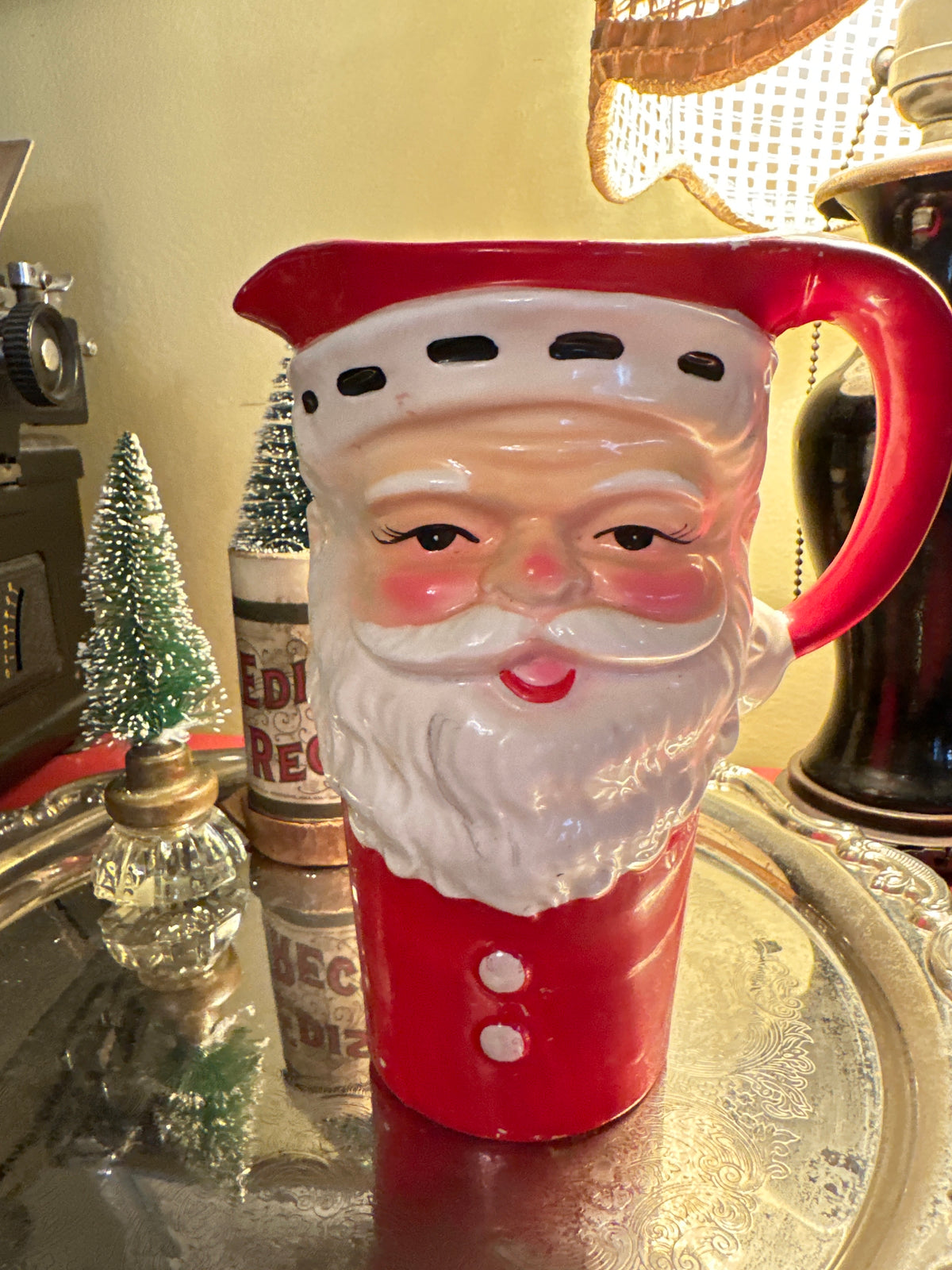 Vintage 1960s Santa Pitcher