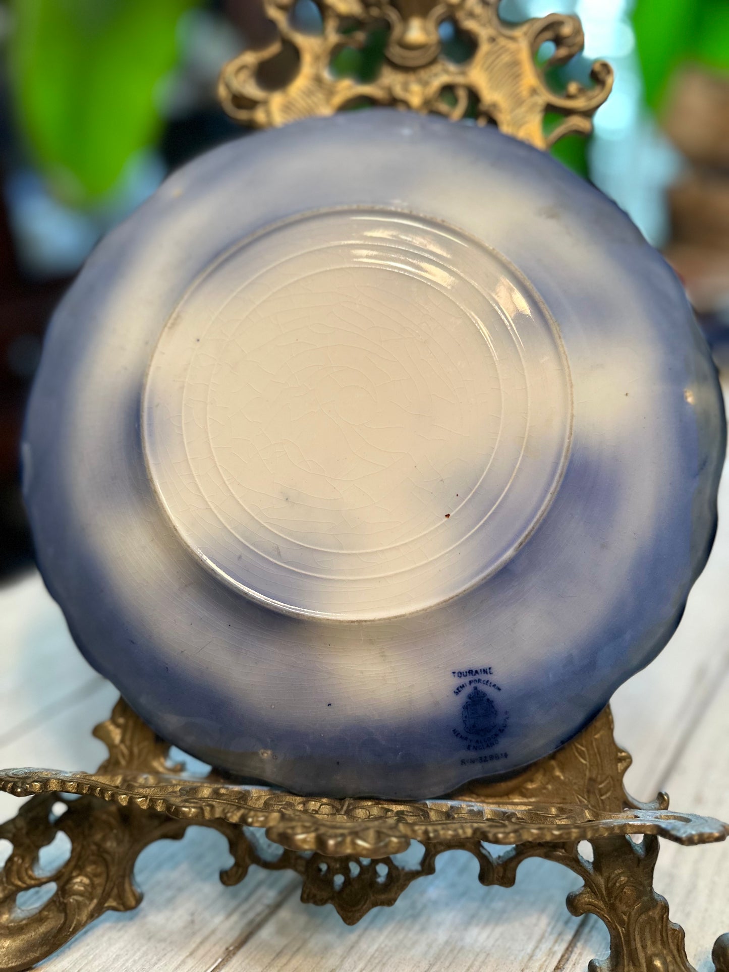 Henry Alcock Flow Blue 9 inch Plate