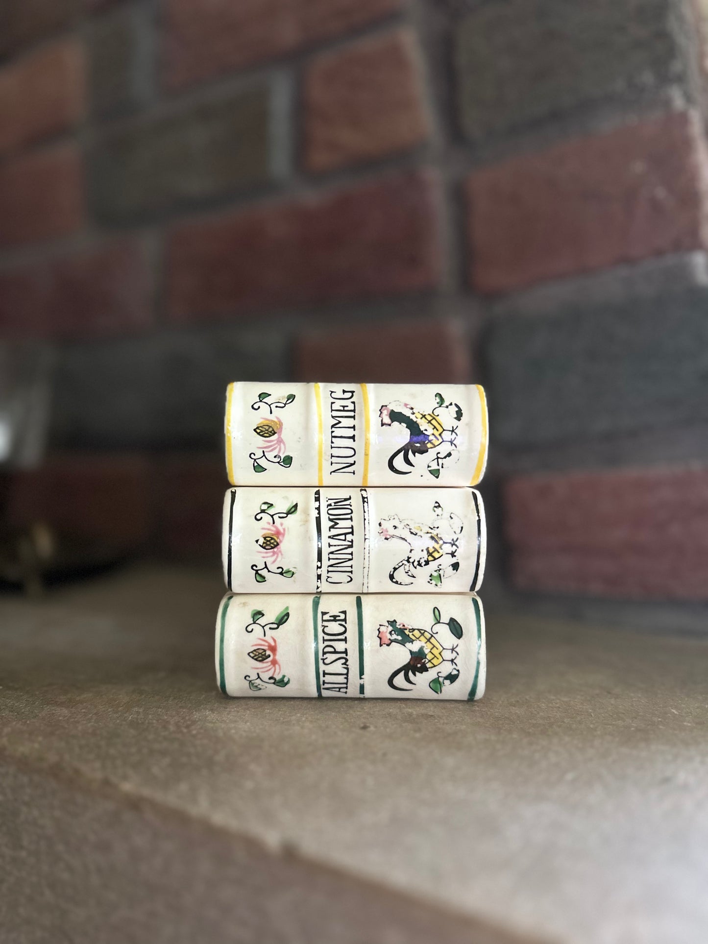 Vintage “Book” Spice Jars (set of 3)