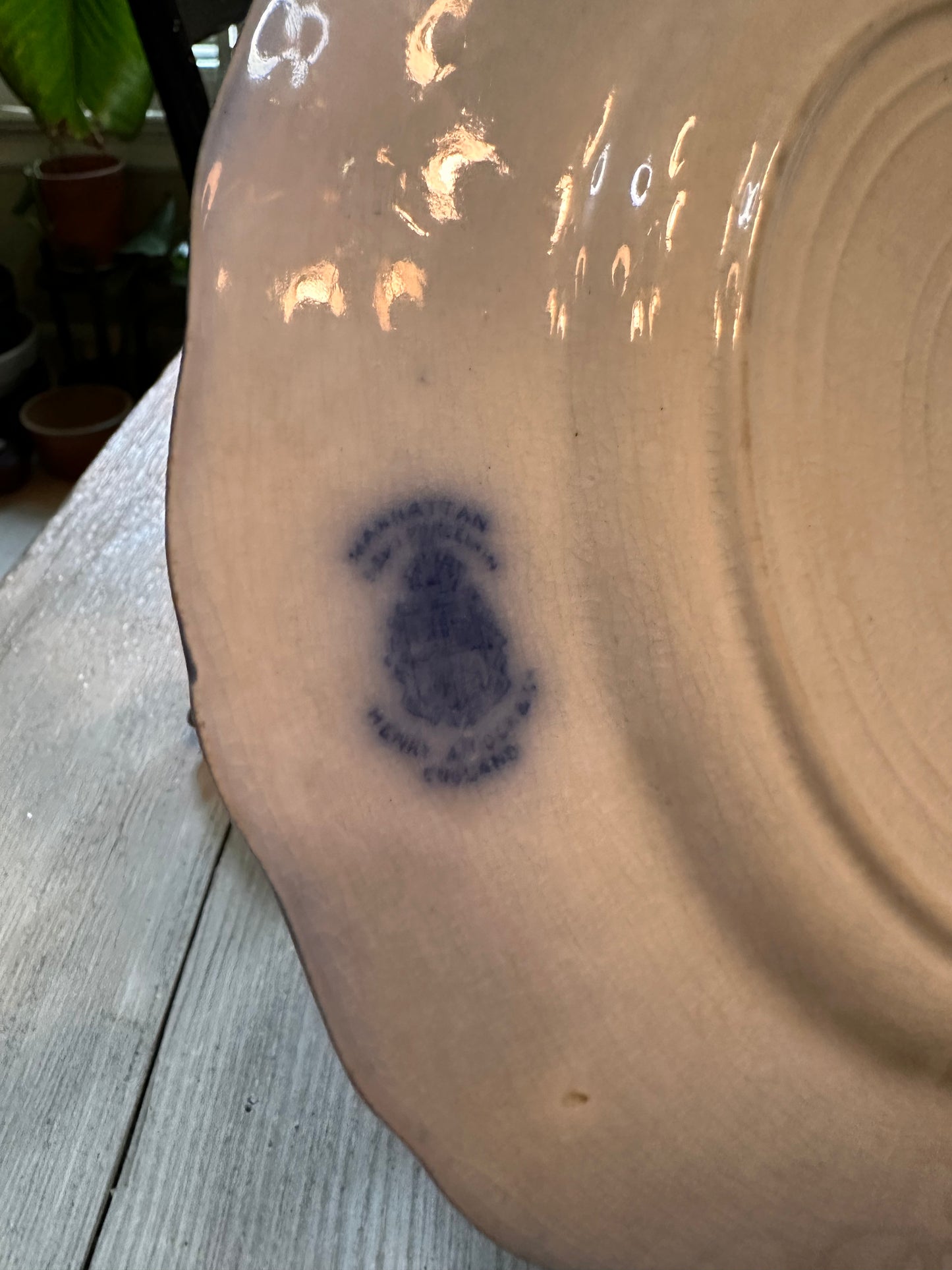 Henry Alcock Flow Blue Dessert Plate