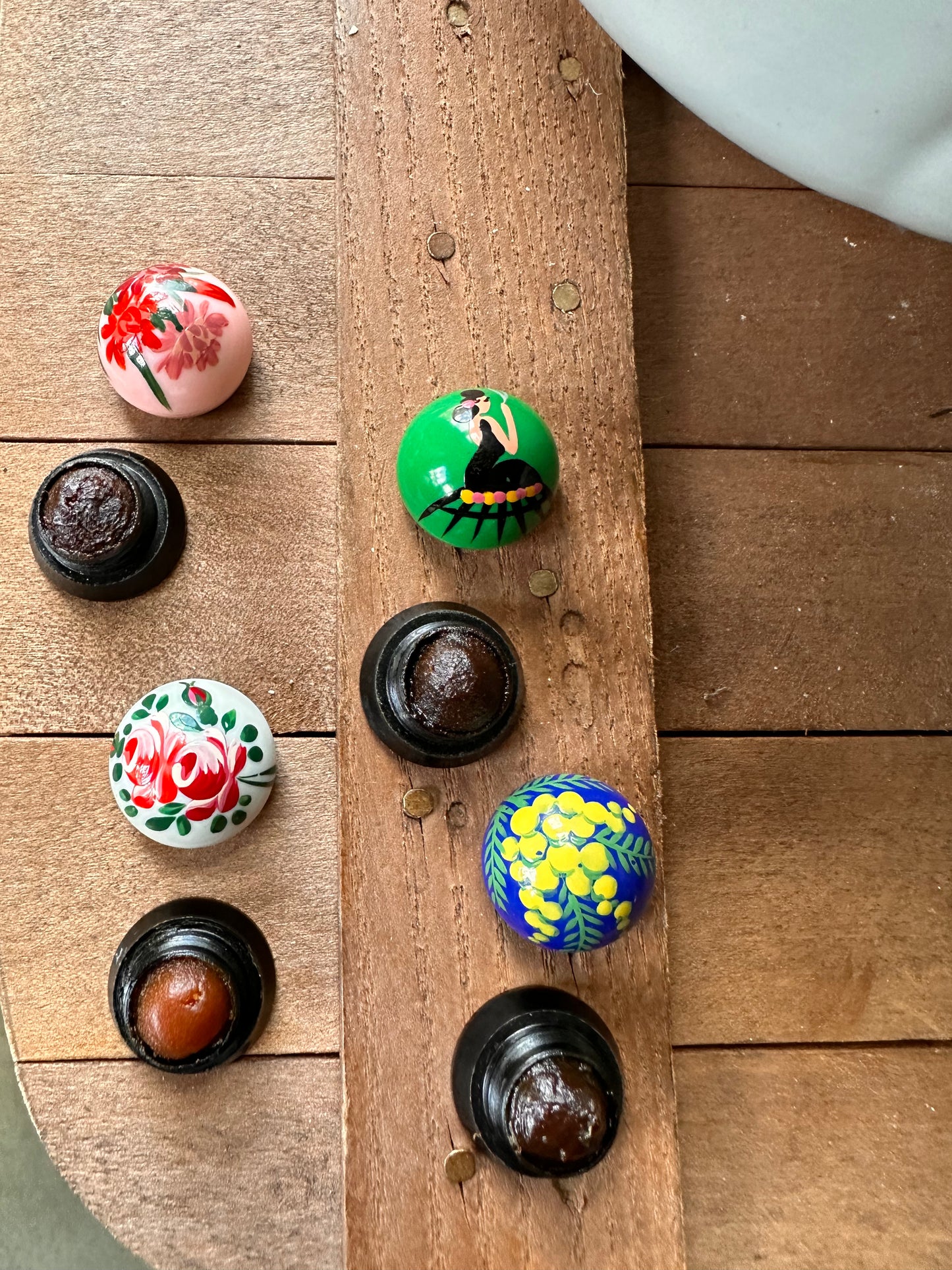 1920s Molinard Concreta Perfume Pots