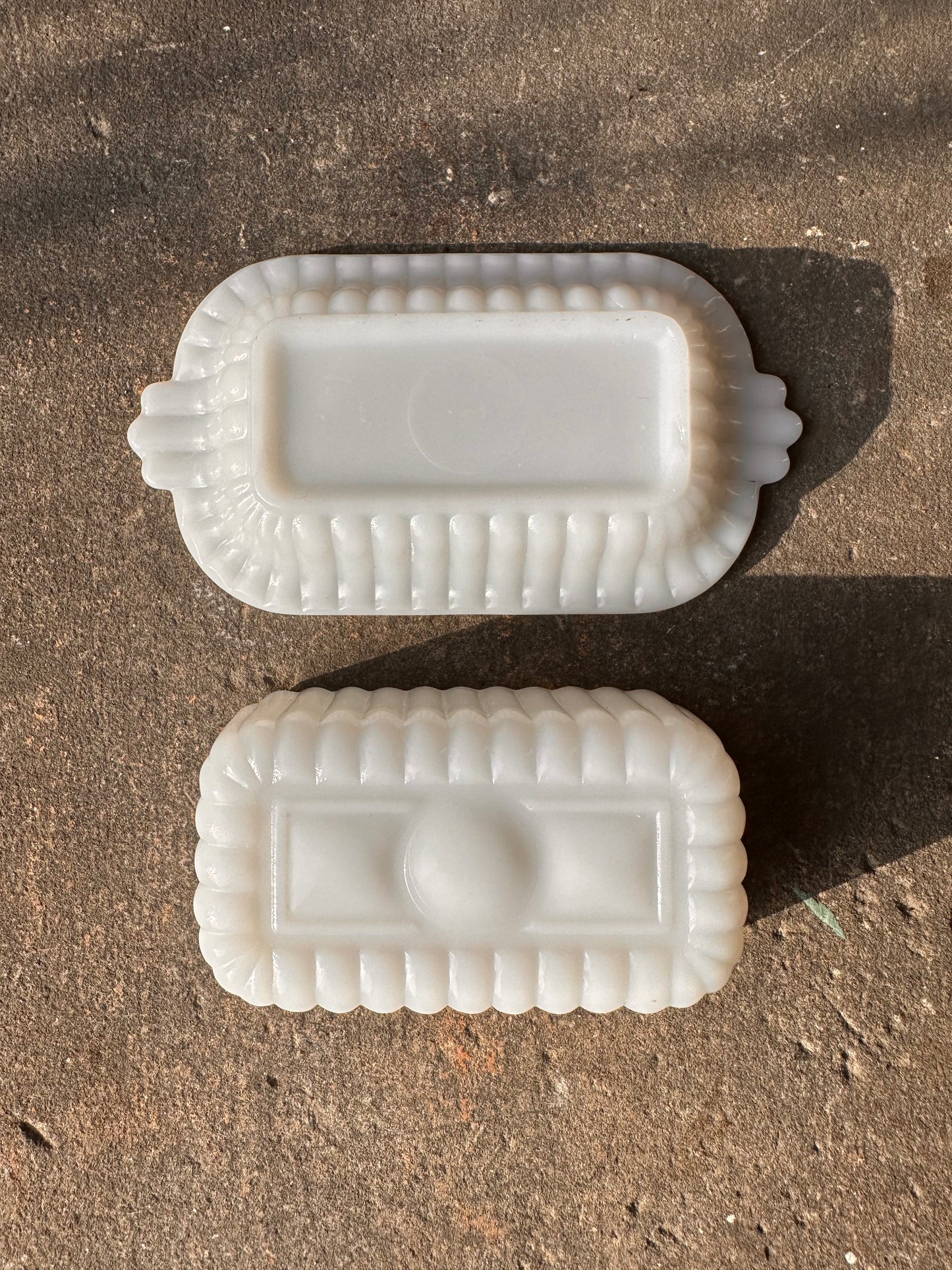 Vintage Hazel Atlas Milk Glass Butter Dish
