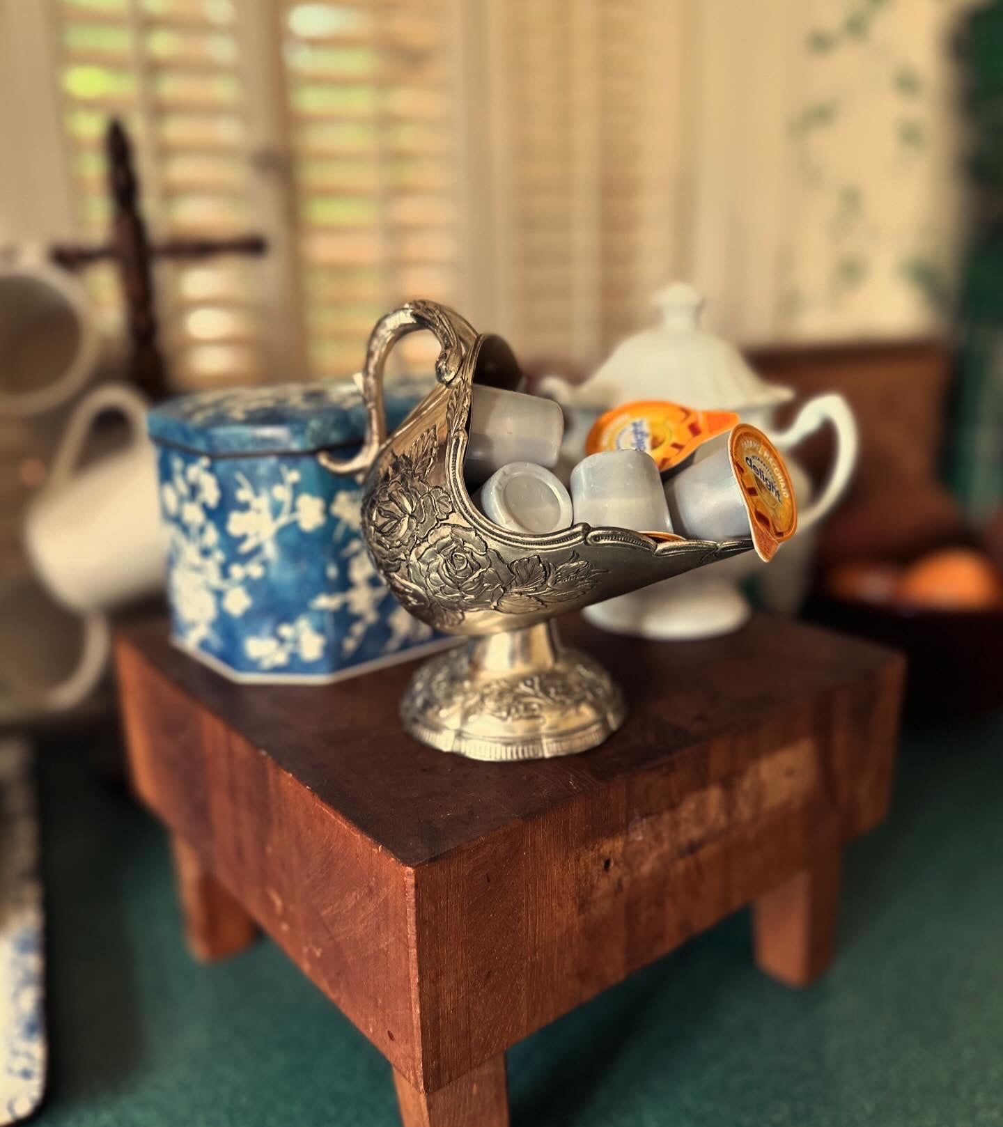 Silver Plated Sugar/Salt Scuttle