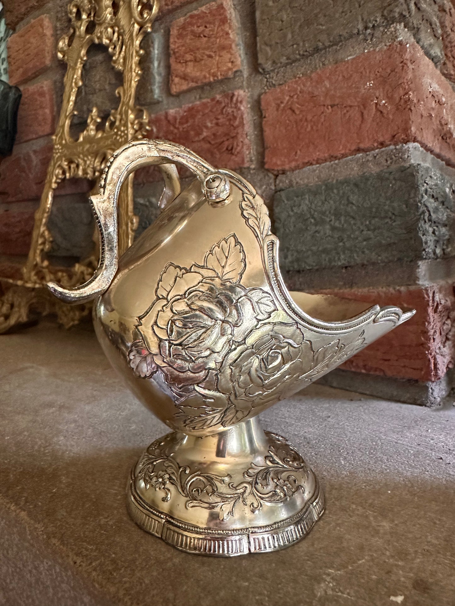 Silver Plated Sugar/Salt Scuttle