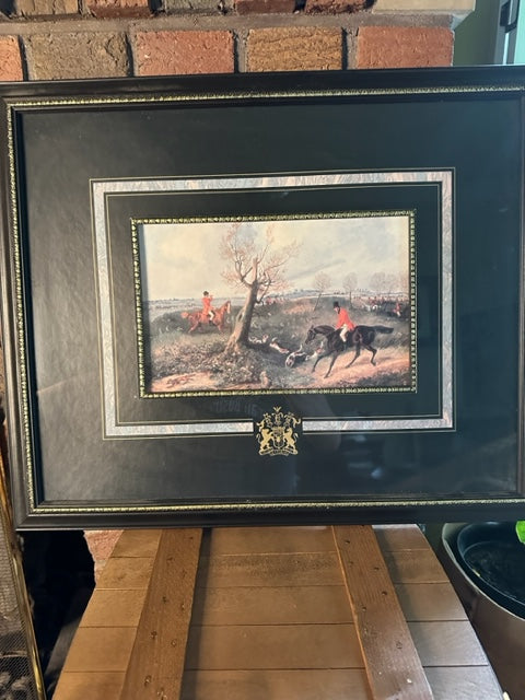 Set of 4 Vintage Henry Alken Framed Fox Hunt Prints
