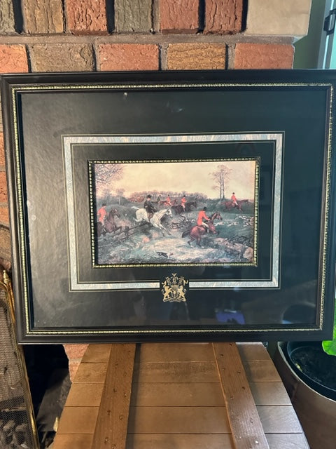 Set of 4 Vintage Henry Alken Framed Fox Hunt Prints