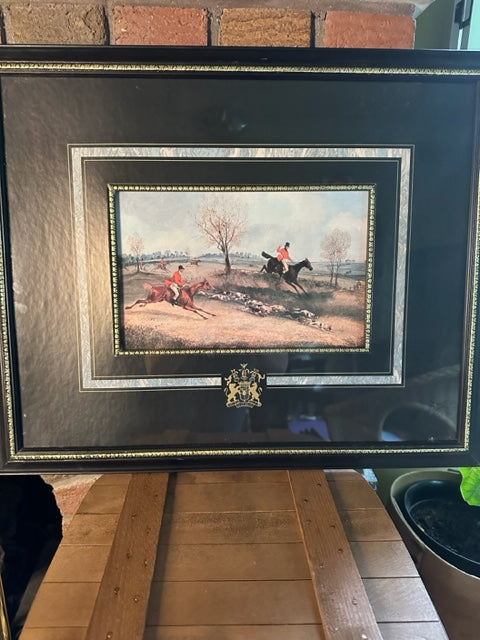 Set of 4 Vintage Henry Alken Framed Fox Hunt Prints