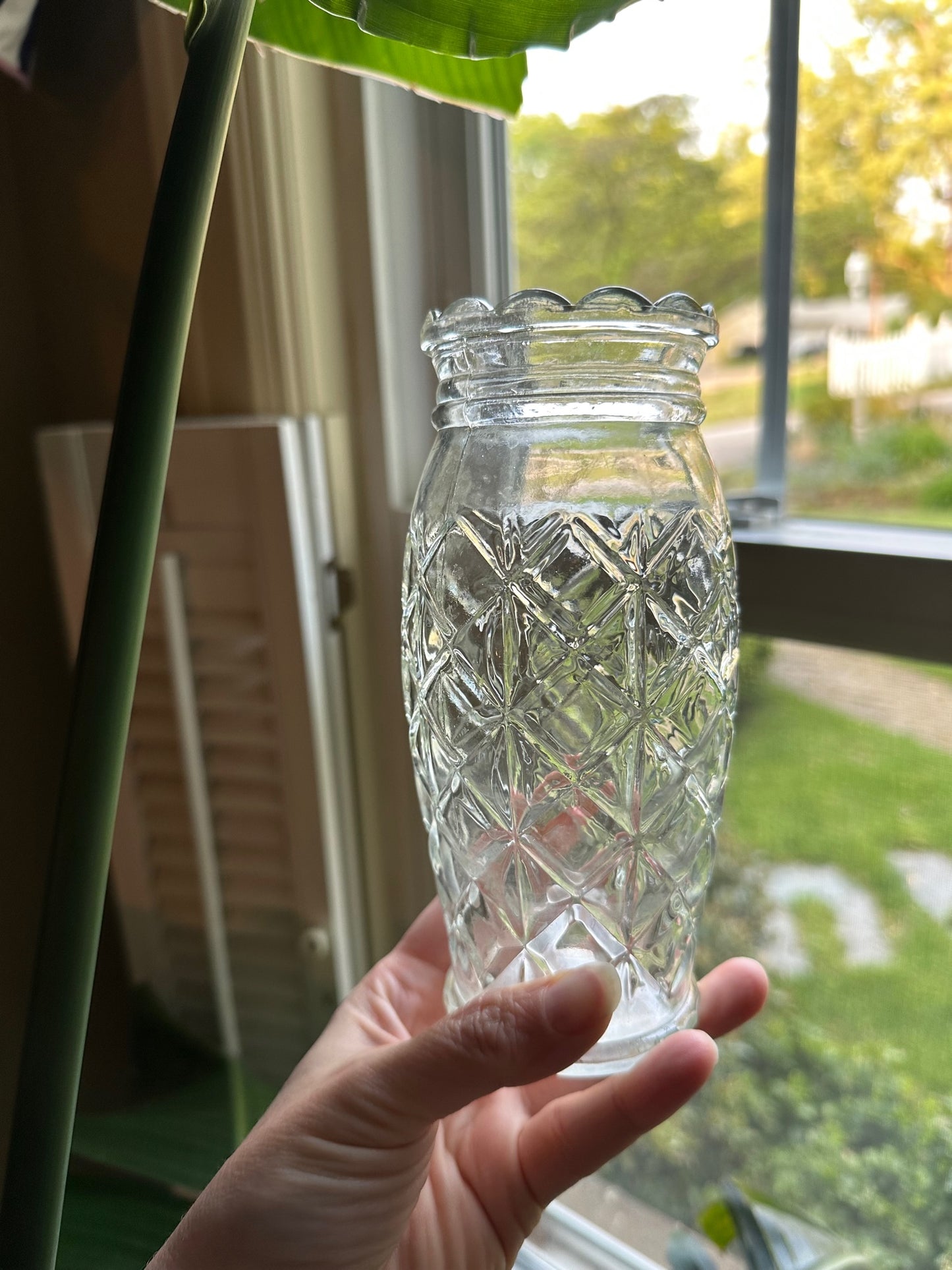 Trio of Vintage Glass Vases