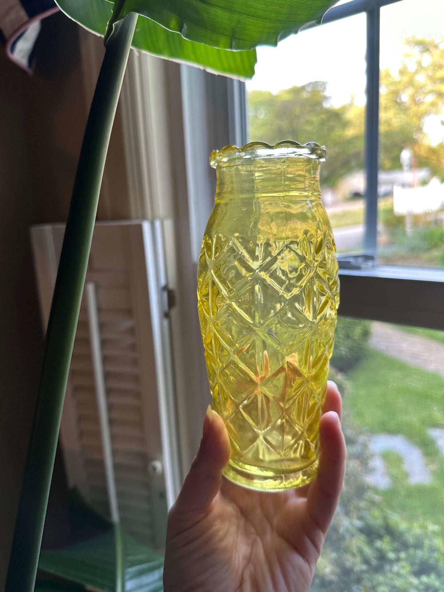 Trio of Vintage Glass Vases