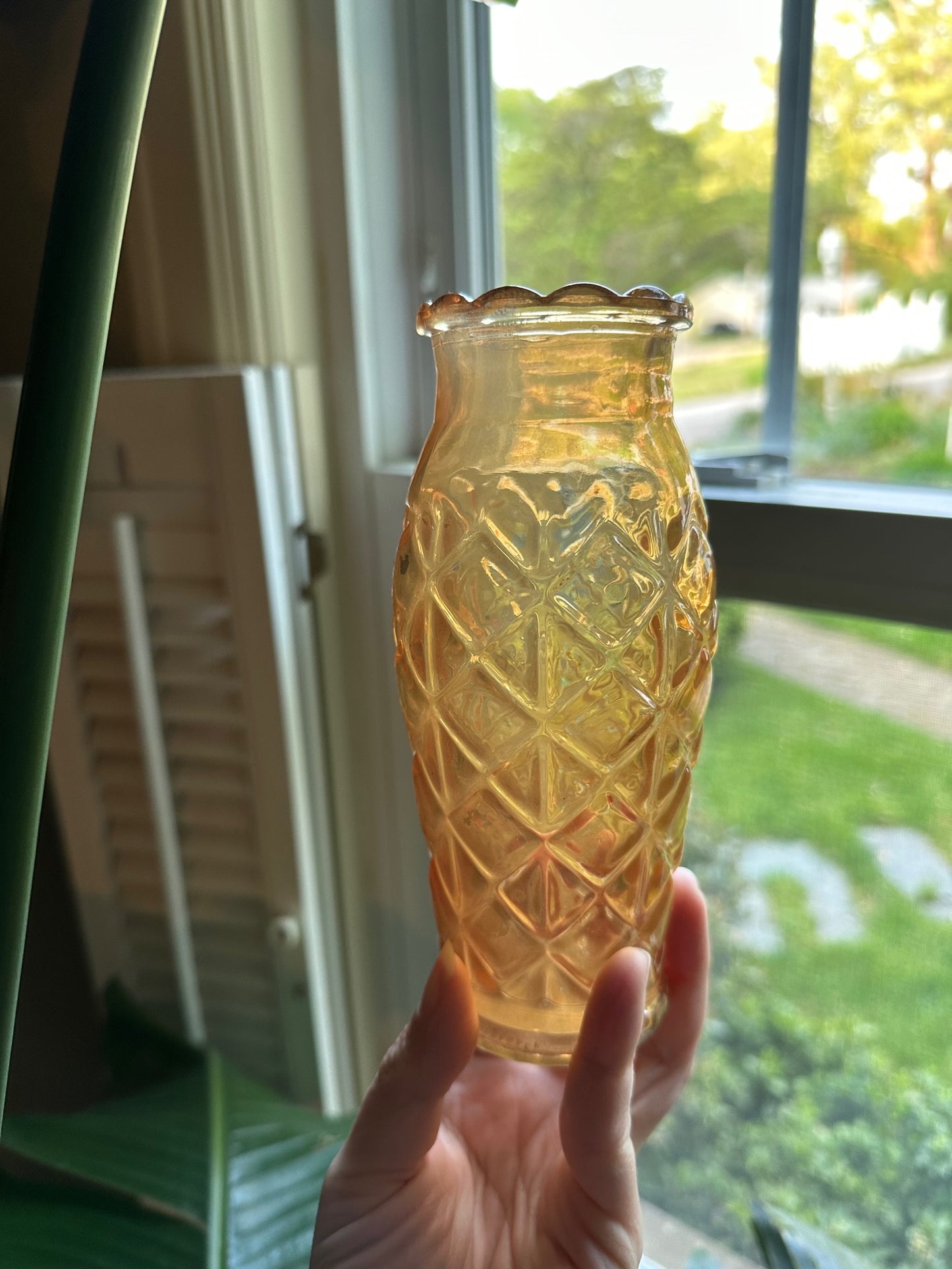 Trio of Vintage Glass Vases