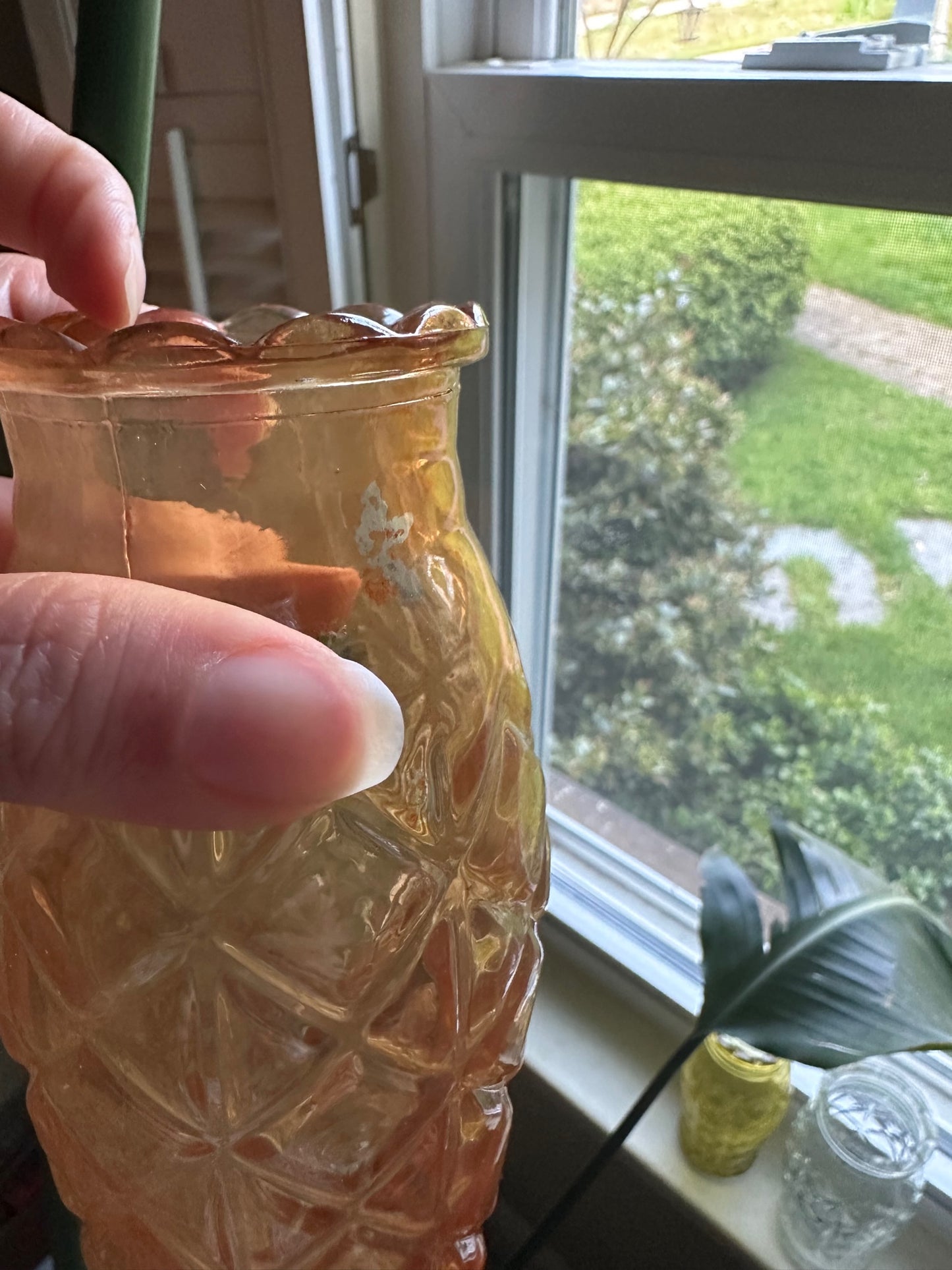 Trio of Vintage Glass Vases