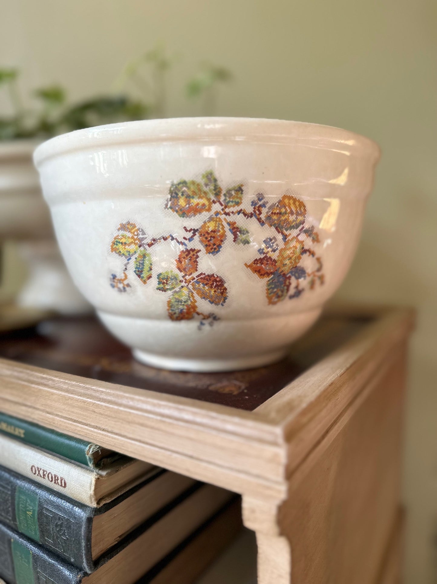 Vintage Crooksville China Stoneware Mixing Bowl