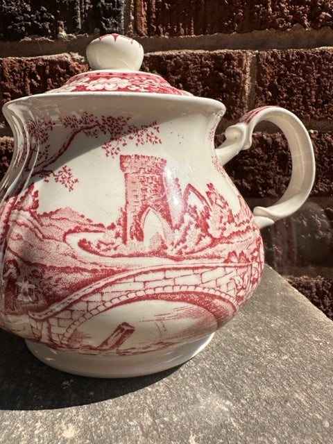 English Transferware Tea Pot