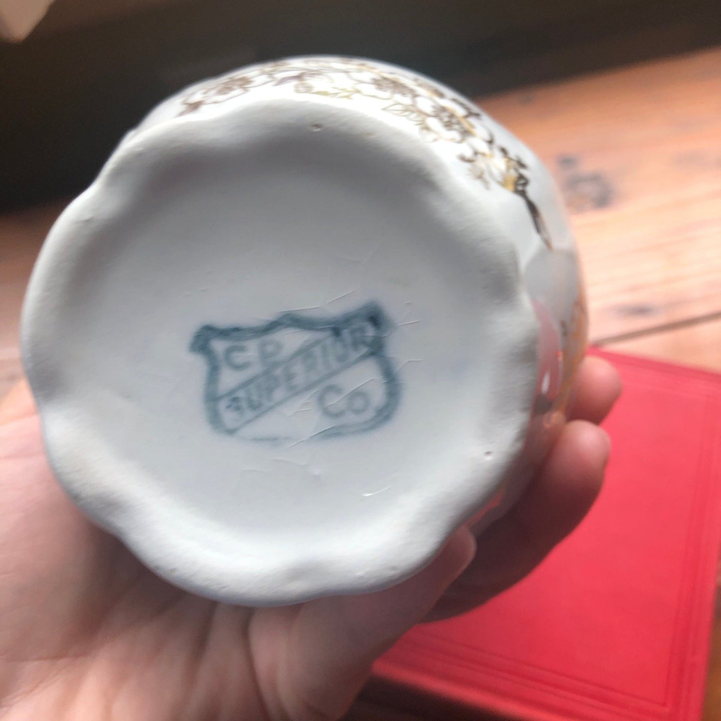 Antique Brush Jar from City Pottery - Gem City Mercantile