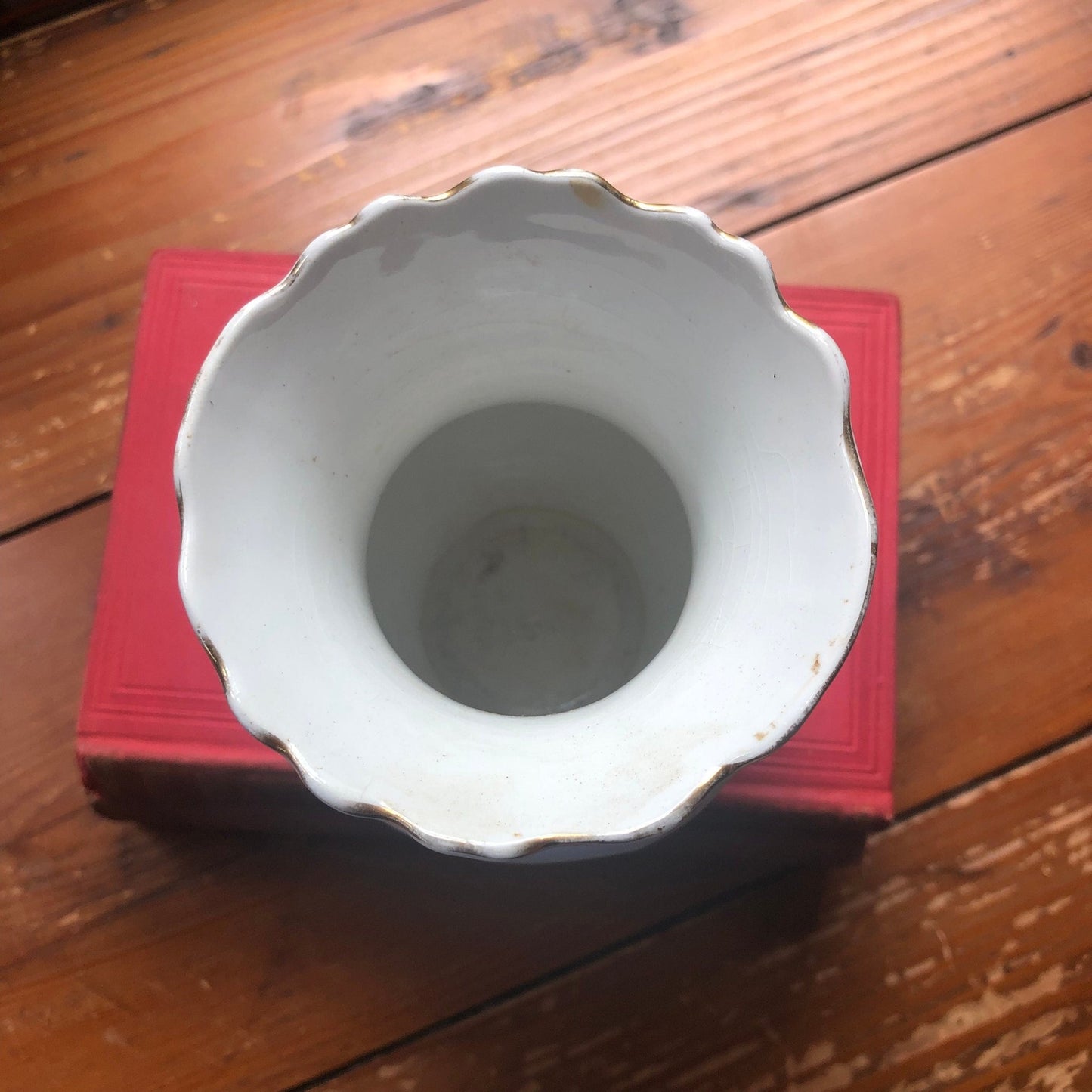 Antique Brush Jar from City Pottery - Gem City Mercantile