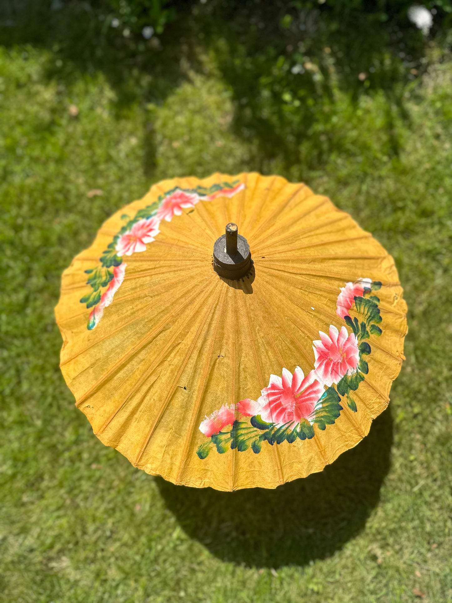 Vintage Rice Paper Parasol