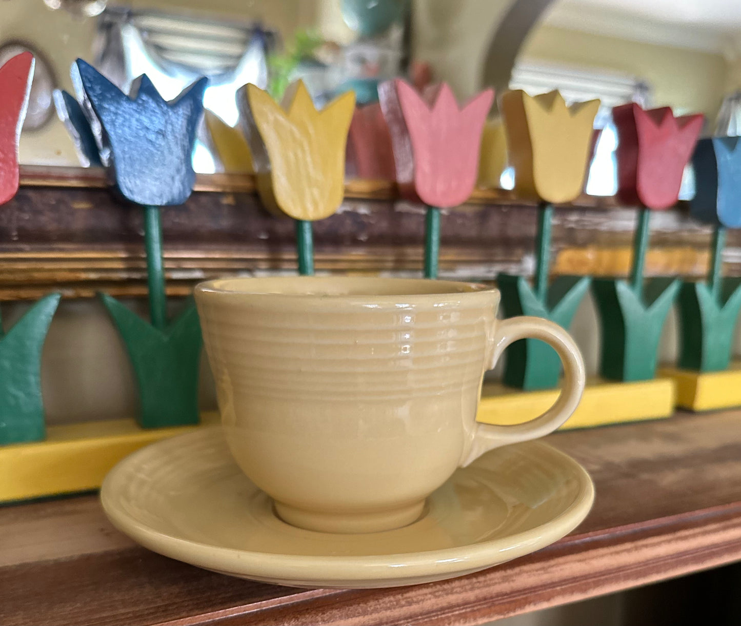 Fiestaware Sunflower Cup & Saucer