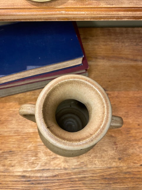 Vintage Earthenware Two Handled Olive Jar