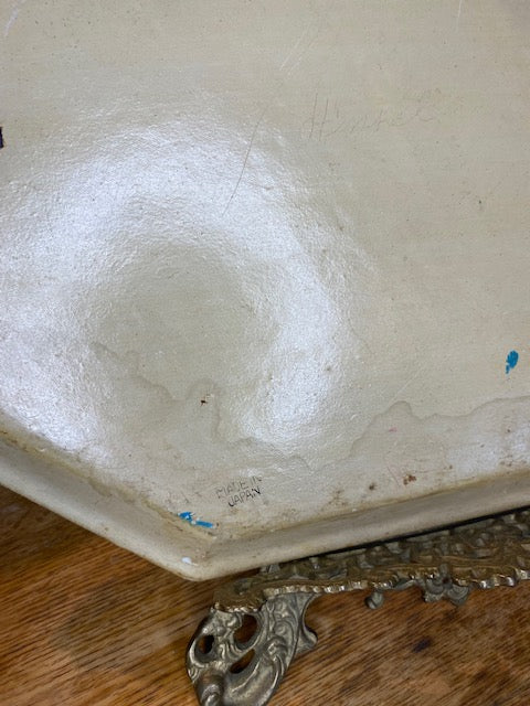 Vintage Japanese Hand-Painted Tray