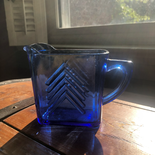 Vintage Hazel Atlas Creamer and Sugar Bowl