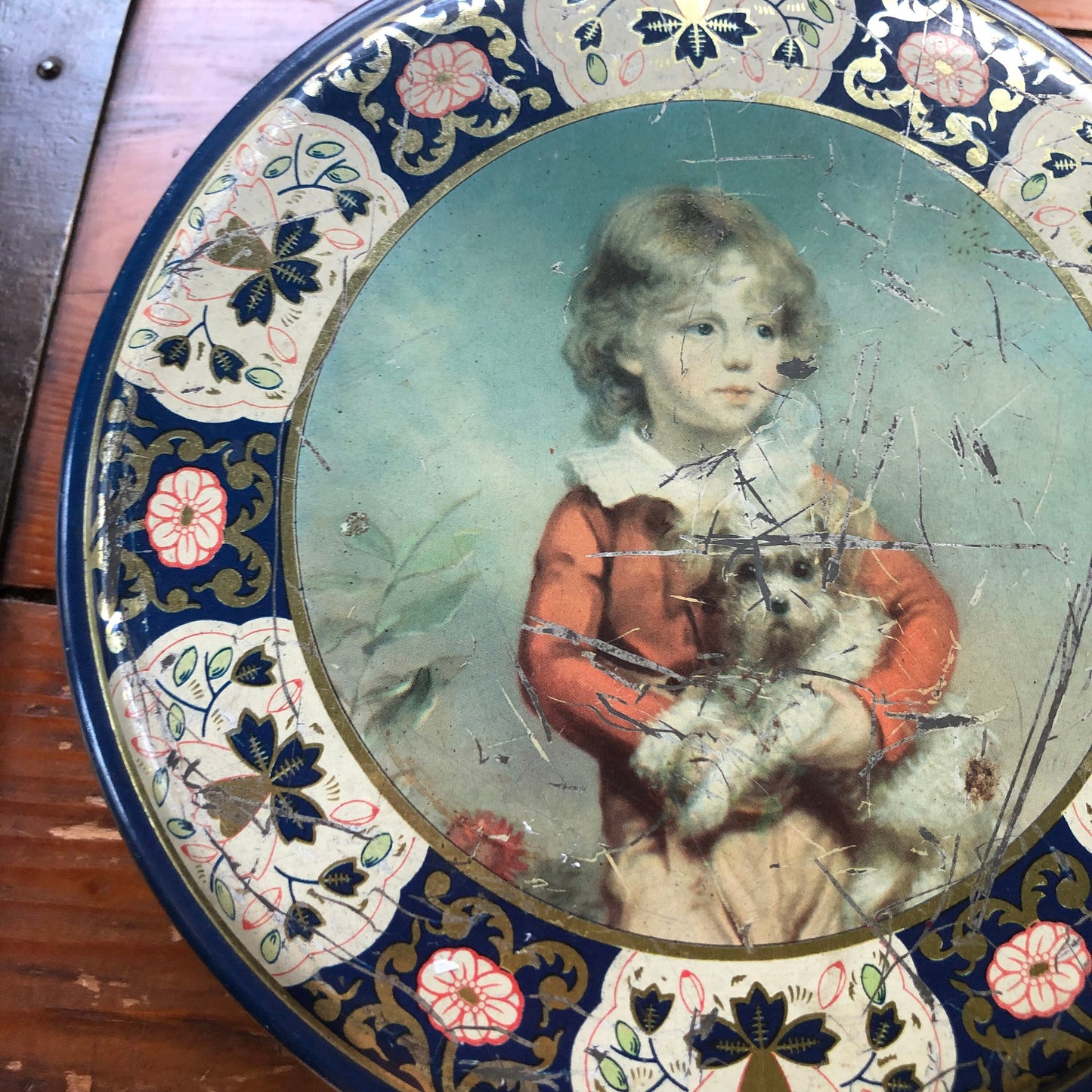 Vintage English Biscuit Tin