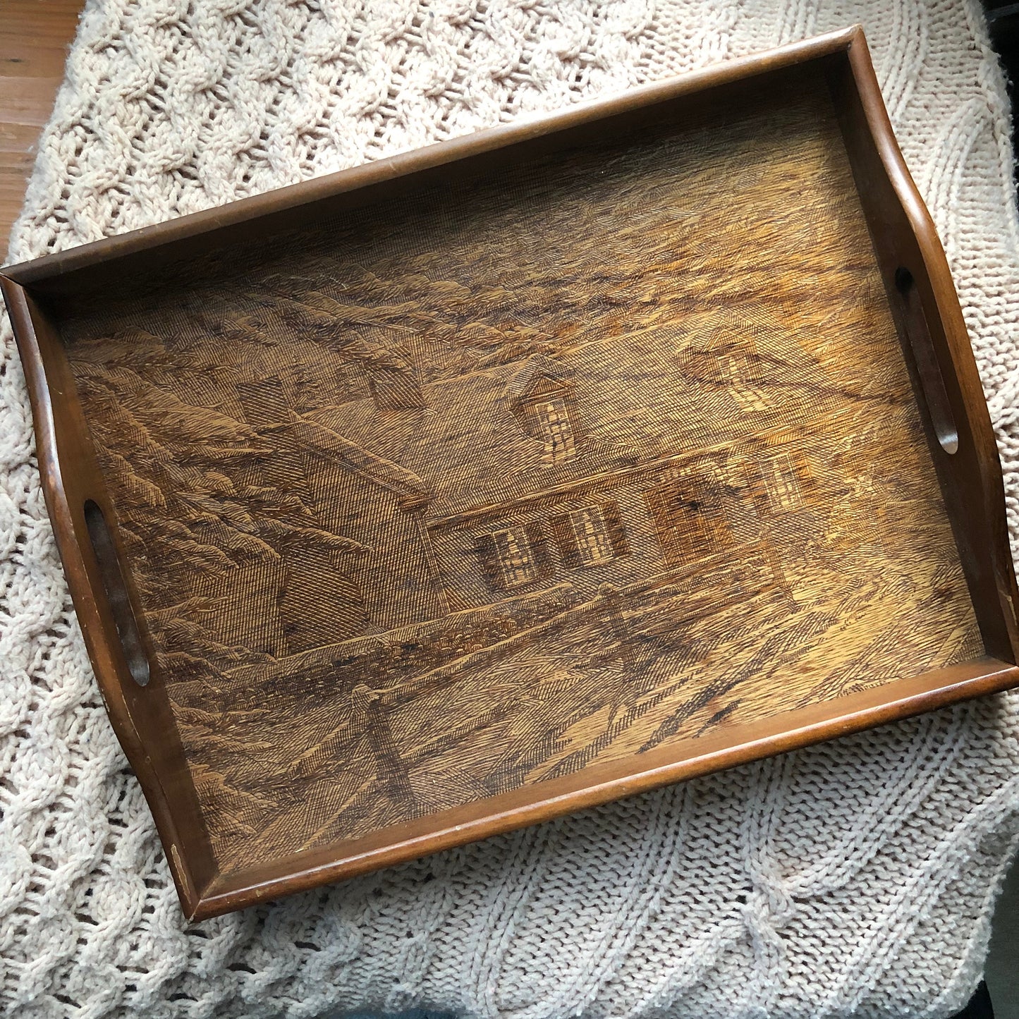 Vintage House of Lloyd Wooden Tray