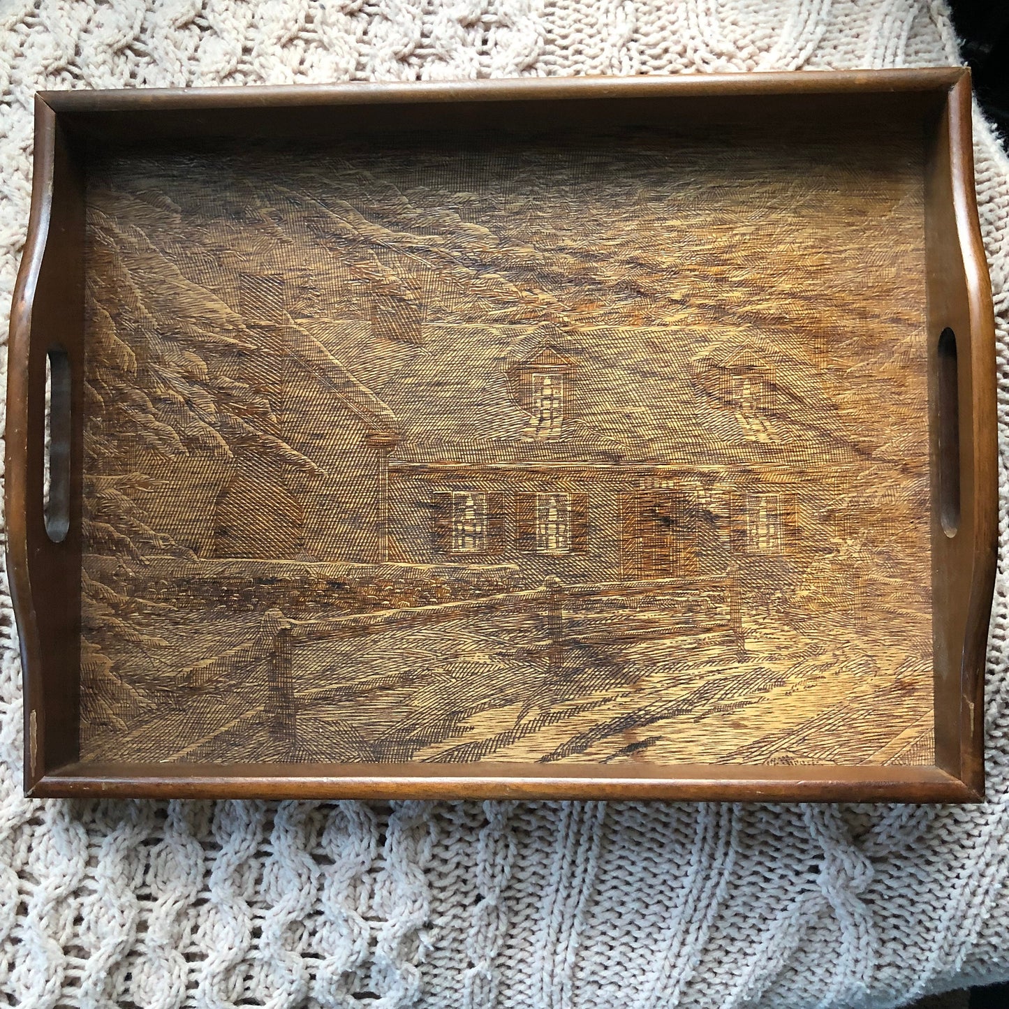 Vintage House of Lloyd Wooden Tray