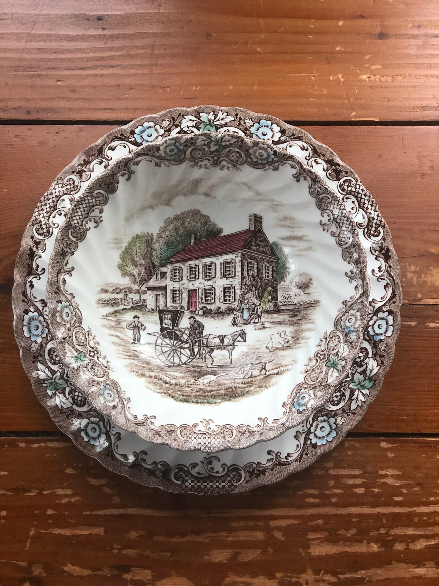Johnson Brothers Heritage Hall - Salad Plate & Bowl