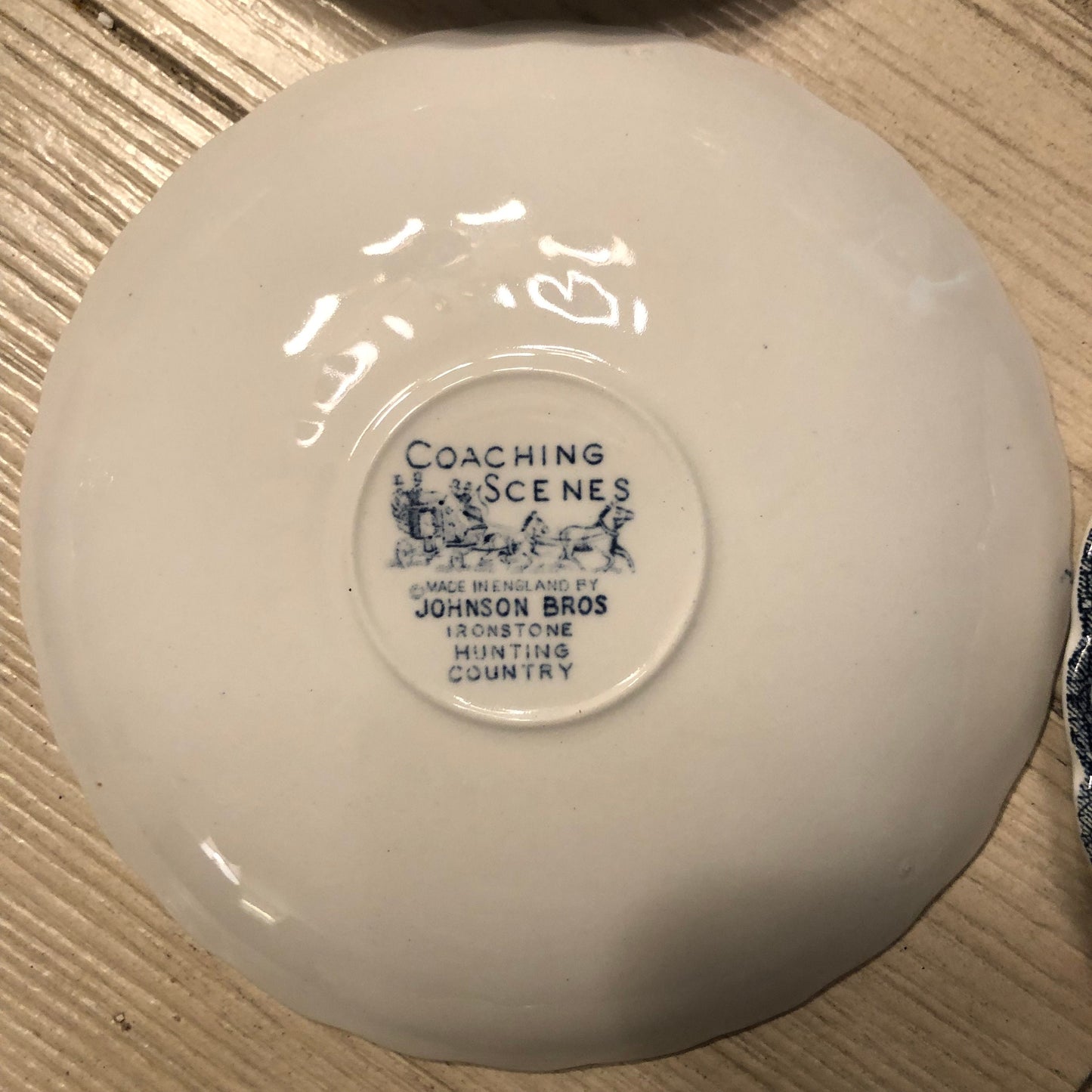Johnson Bros. Hunting Country Saucers
