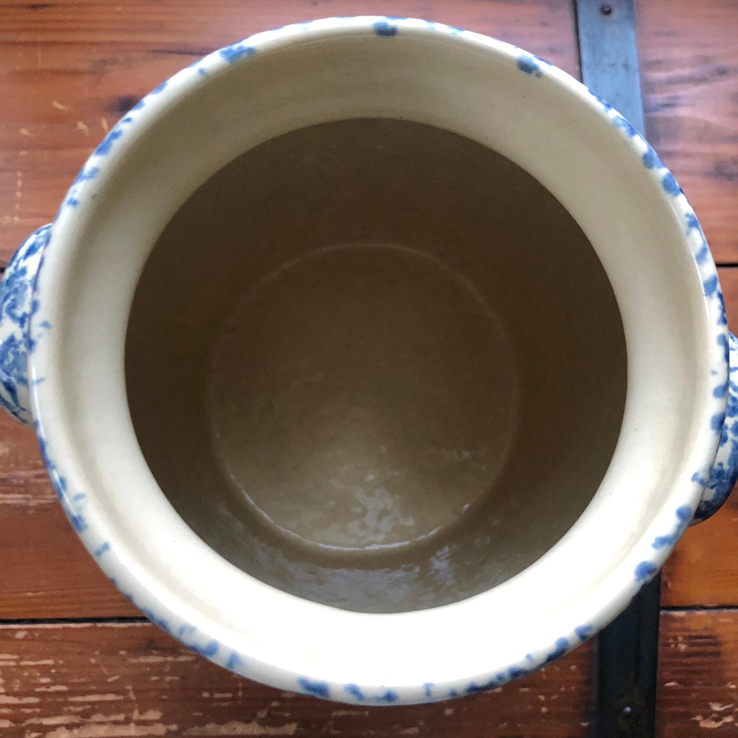 Vintage Robinson Rosanbottom Spongeware Crock