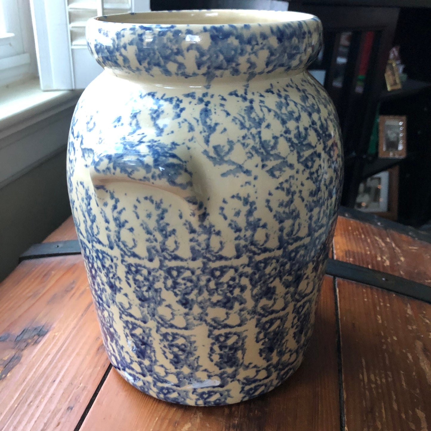 Vintage Robinson Rosanbottom Spongeware Crock