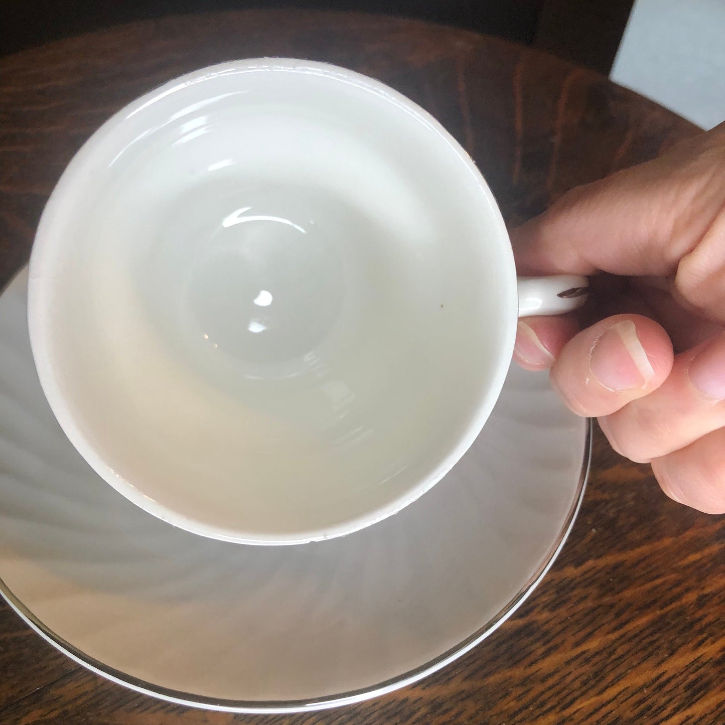 Enoch Wedgwood Royal Blue Ironstone Cups&Saucer-2