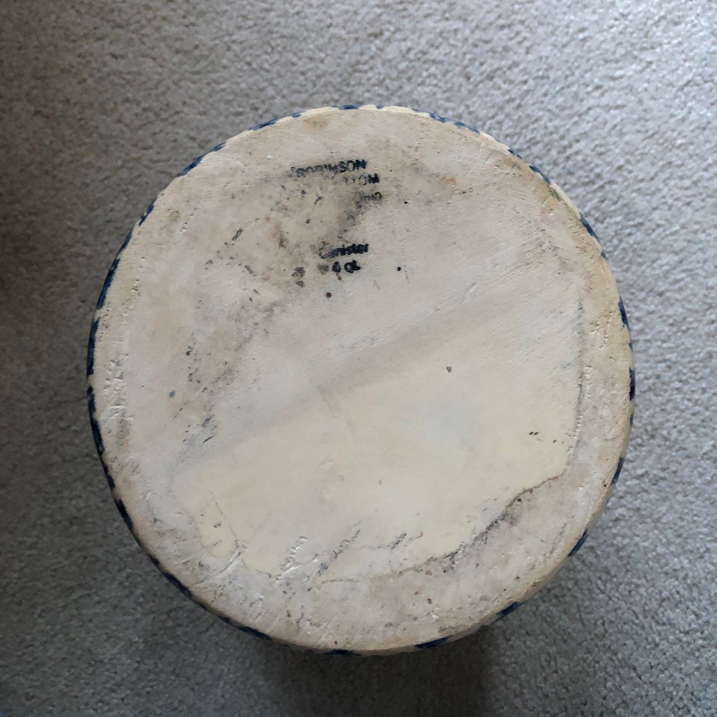 Vintage Robinson Rosanbottom Spongeware Crock