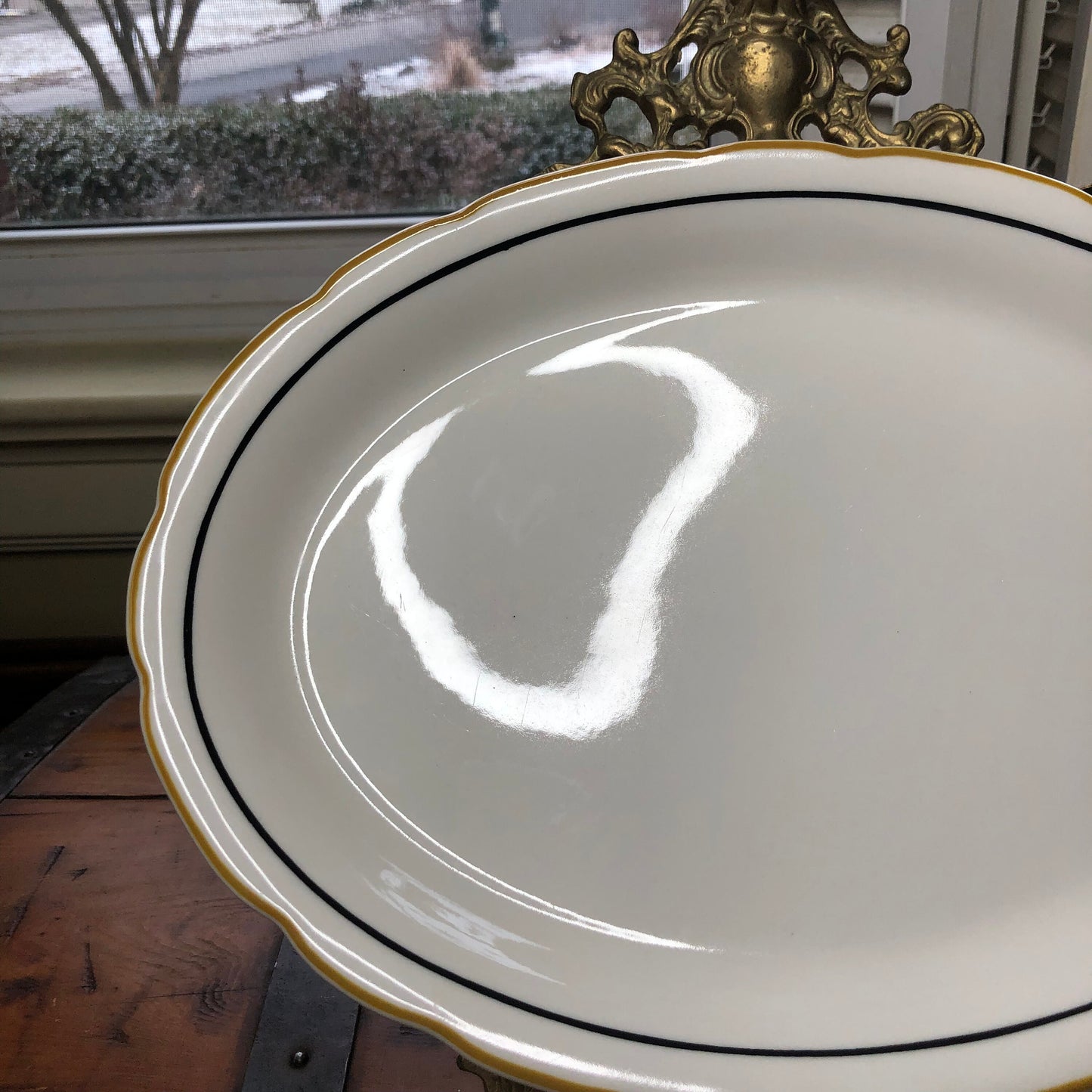 Vintage Buffalo China Oval Platter