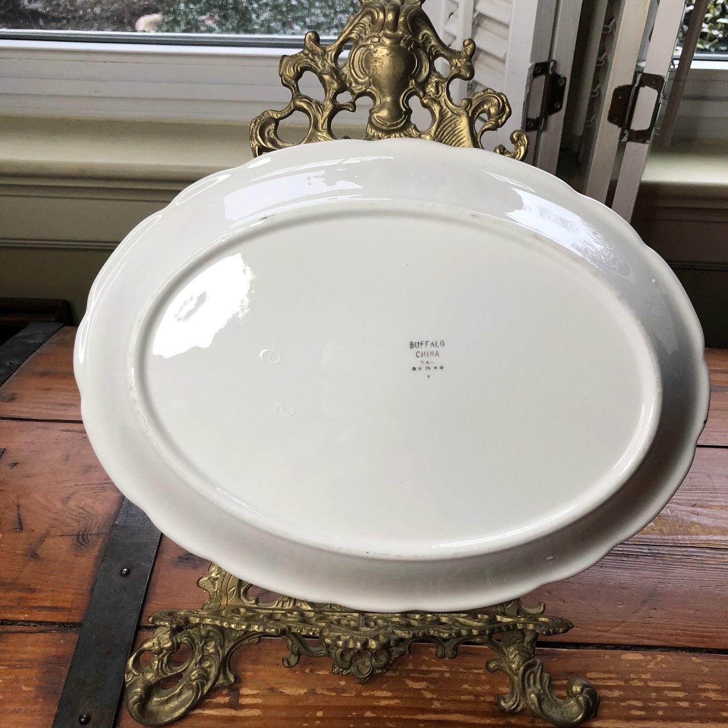 Vintage Buffalo China Oval Platter