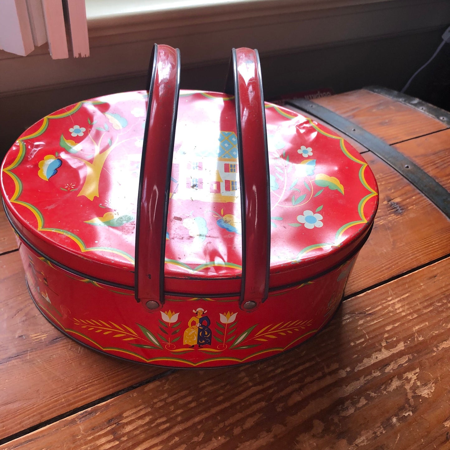 Vintage Tin Basket