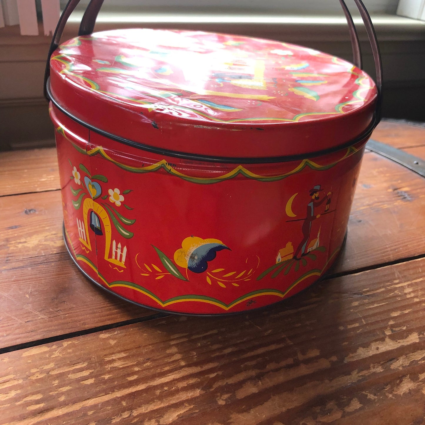 Vintage Tin Basket