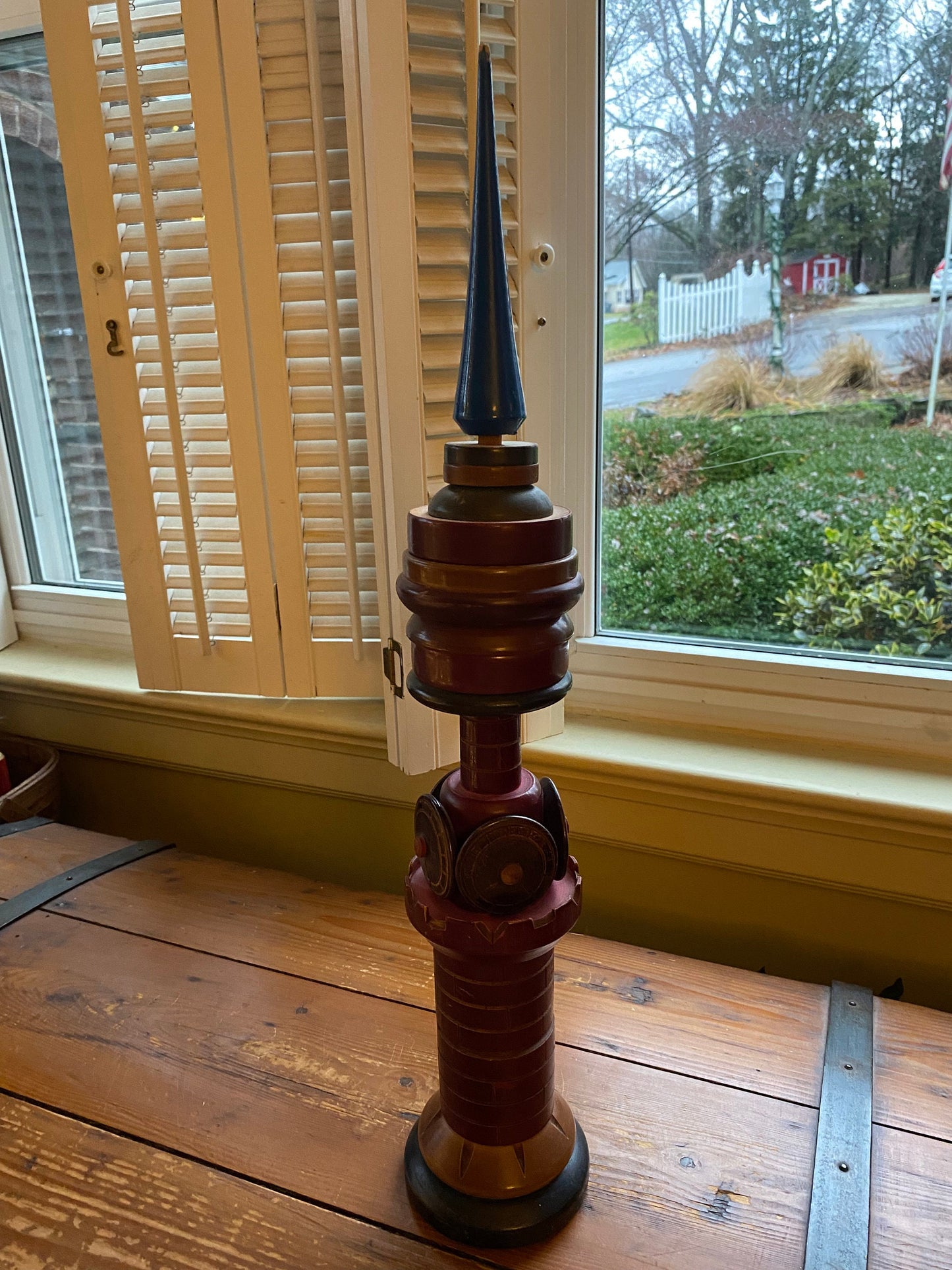 MCM Russian Wooden Clock Tower Puzzle