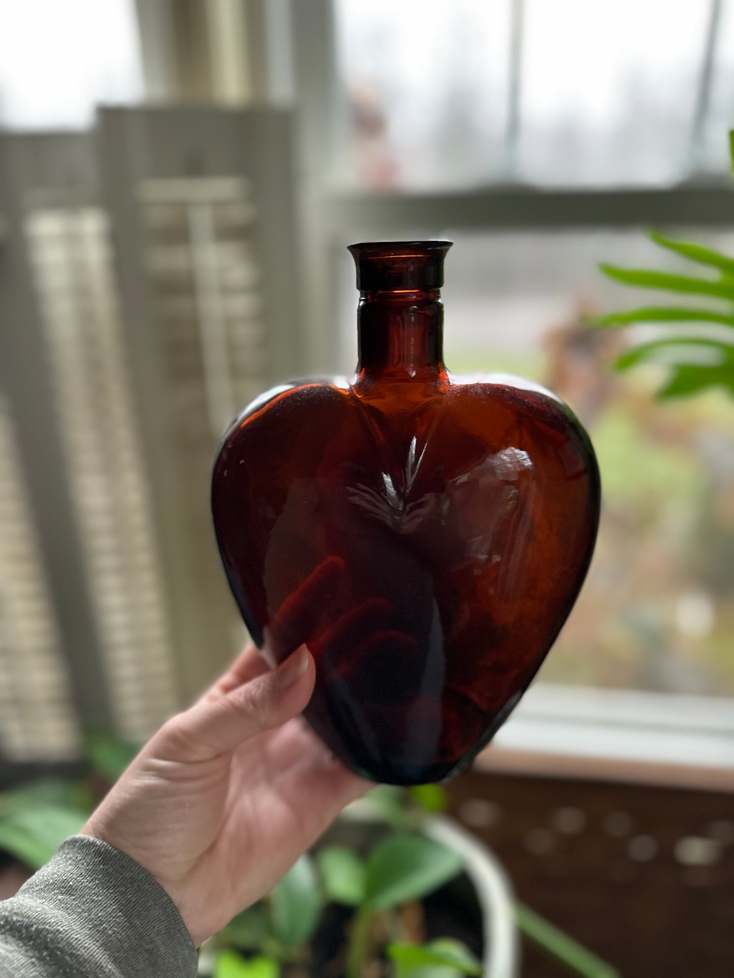 Paul Masson Amber Heart Bottle