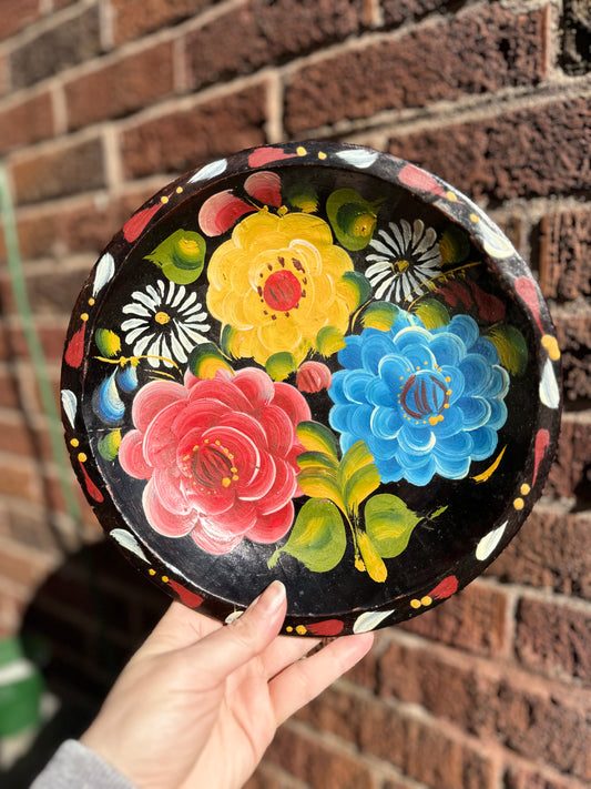 Vintage Mexican Batea Platter