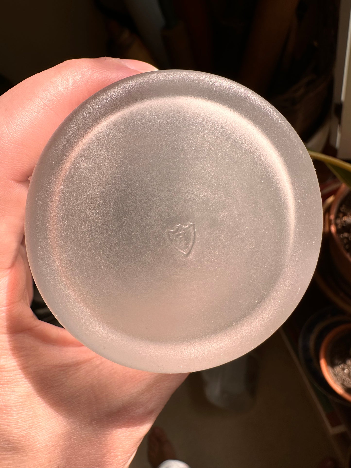 Mid Century Federal Glass Satin Tumbler Set with Coasters