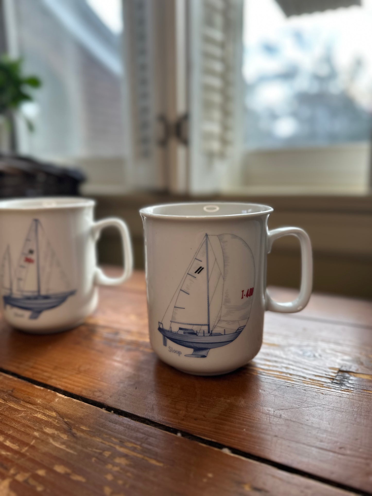 Vintage 1950s Josef Kuba Sailing Mugs (set of 3)
