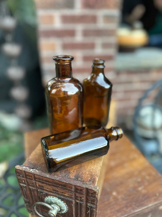 Apothecary Bottle Trio