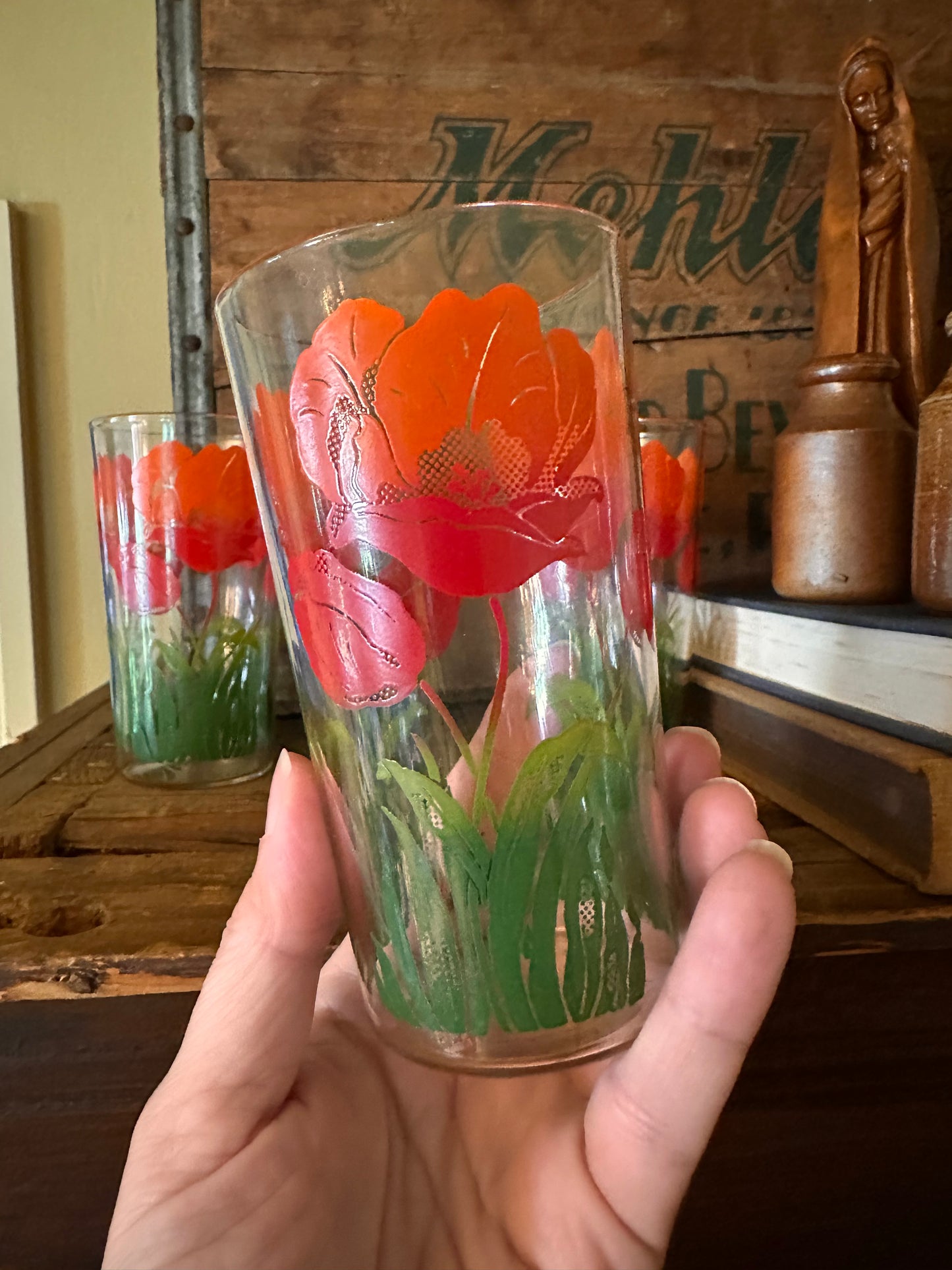 Vintage MCM Tulip Tumblers