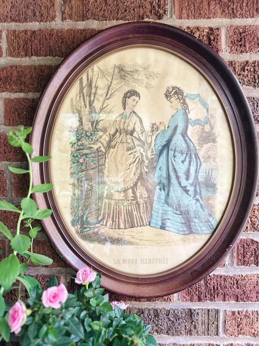 Vintage Framed Fashion Magazine Print